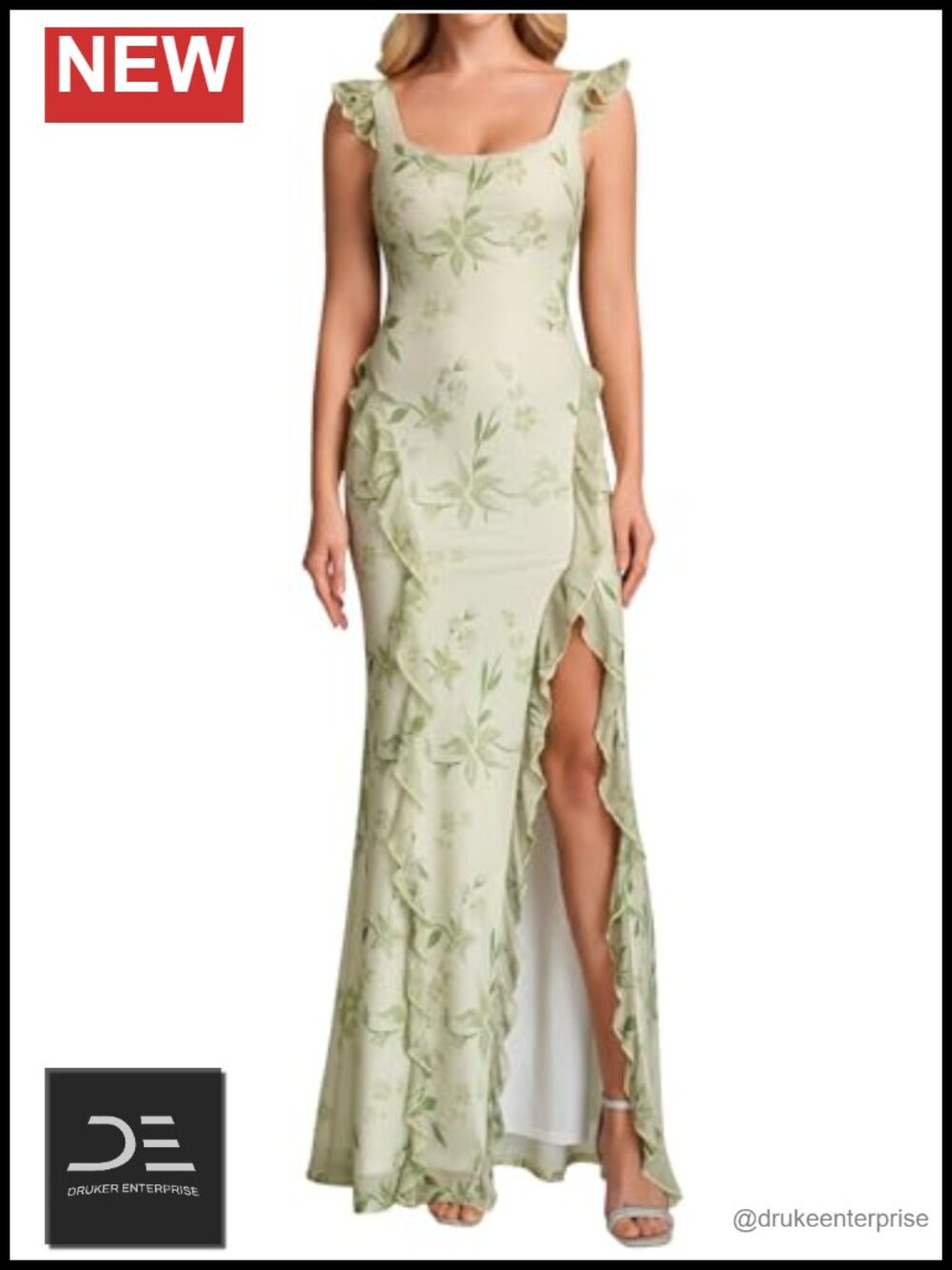 Parthea Sheer Mesh Backless Bodycon Maxi Dress Wedding Guest